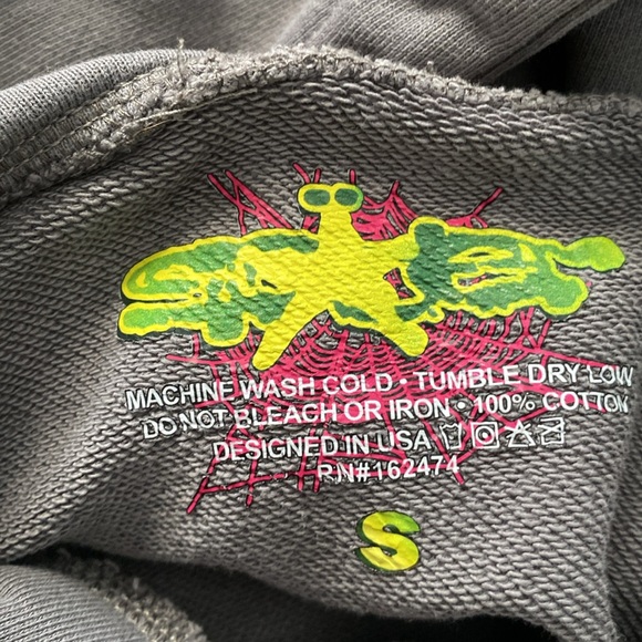 Sp5der Wait Web Hoodie color slate gray - Picture 2 of 4